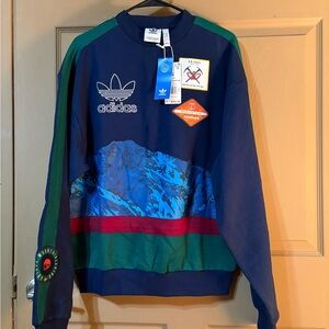 Adidas Originals Blue and Green sweater